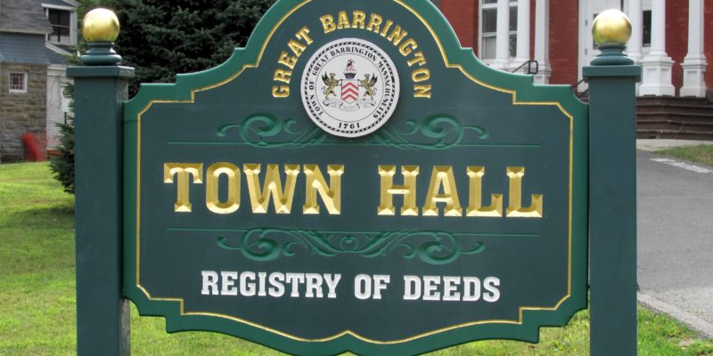 Great Barrington Town Hall Sign