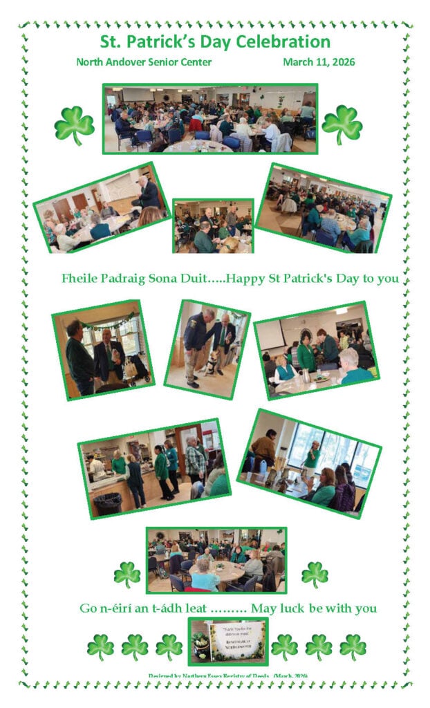 North Andover Happy St Pats Day 3-17-26
