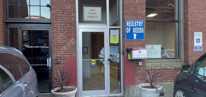 Lawrence Registry of Deeds Entry Door