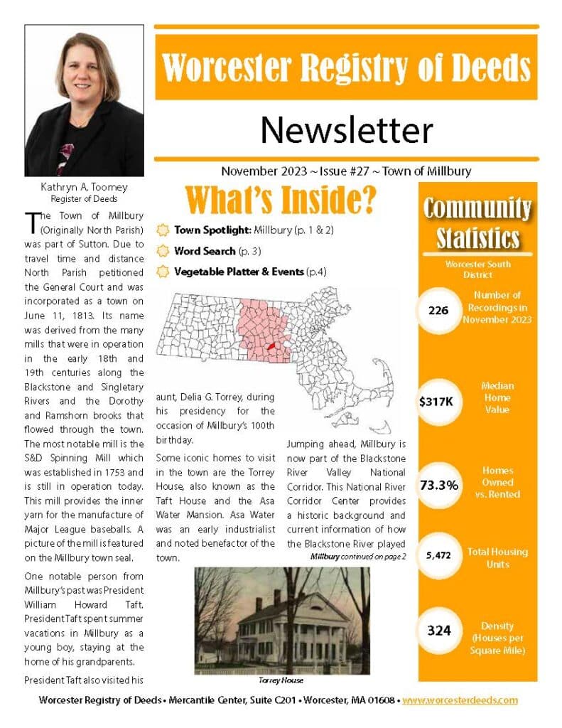 Worcester ROD Newsletter Issue 27 - Milbury