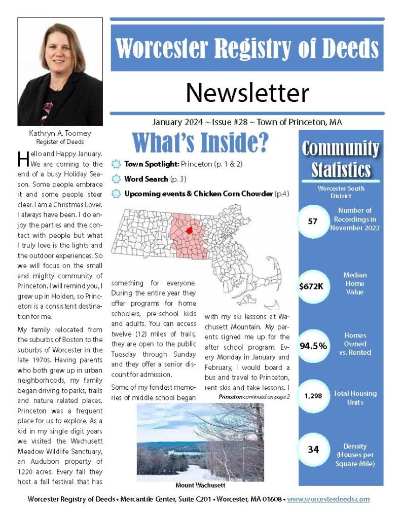 Worcester ROD Newsletter Issue 28 - Princeton